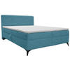 BOXBETT 160/200 cm  in Hellblau  - Schwarz/Hellblau, Design, Holz/Holzwerkstoff (160/200cm) - Xora