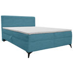 BOXBETT 180/200 cm  in Hellblau  - Schwarz/Hellblau, Design, Holz/Holzwerkstoff (180/200cm) - Xora