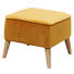 HOCKER in Textil, Holzwerkstoff Goldfarben - Goldfarben/Kieferfarben, Trend, Holz/Holzwerkstoff (47/36/47cm) - Carryhome HOCKER in Textil, Holzwerkstoff Goldfarben - Goldfarben/Kieferfarben, Trend, Holz/Holzwerkstoff (47/36/47cm) - Carryhome
