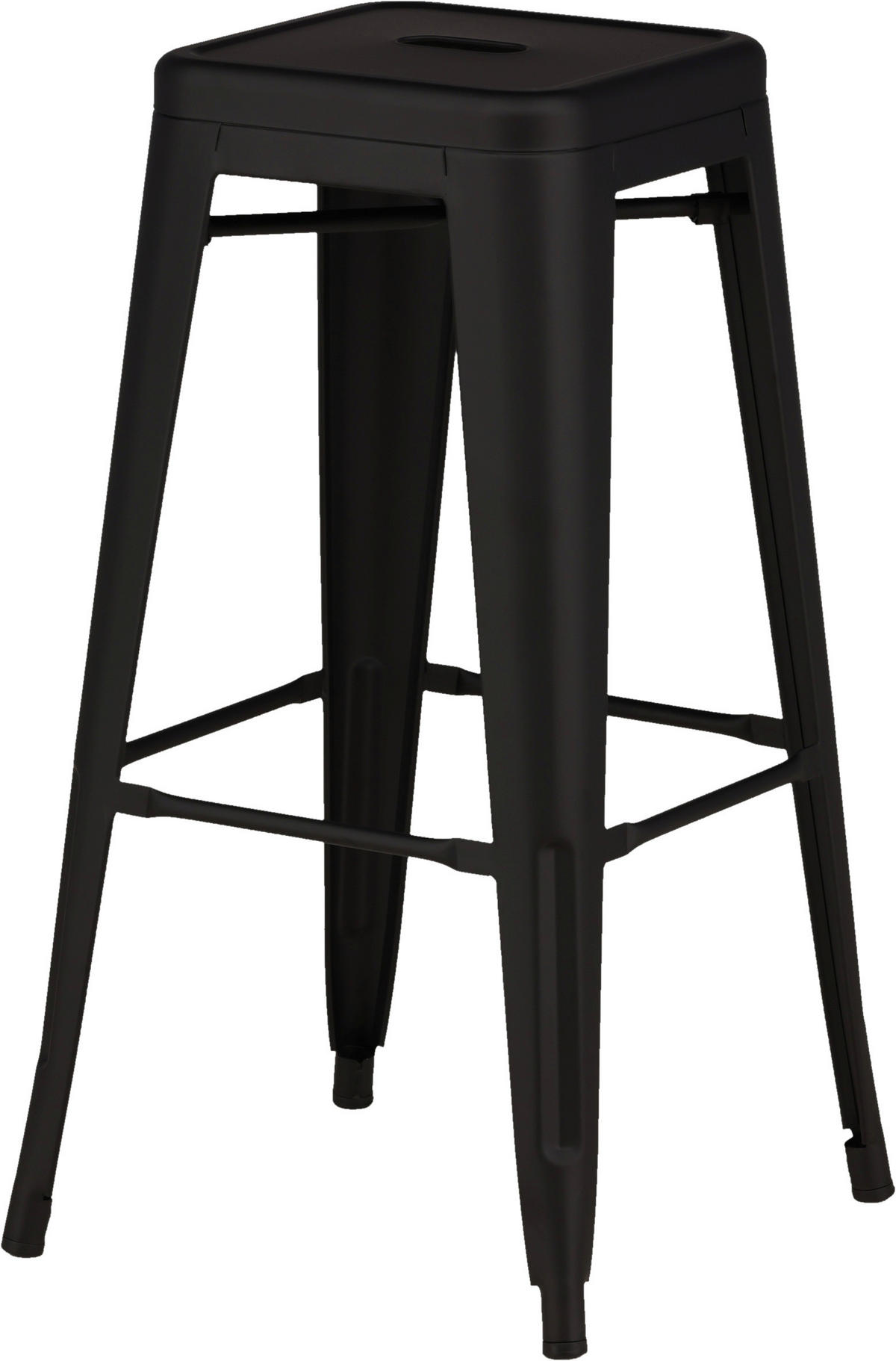BARPALL SET i svart  - svart, Design, metall (43/76/43cm) - Livetastic