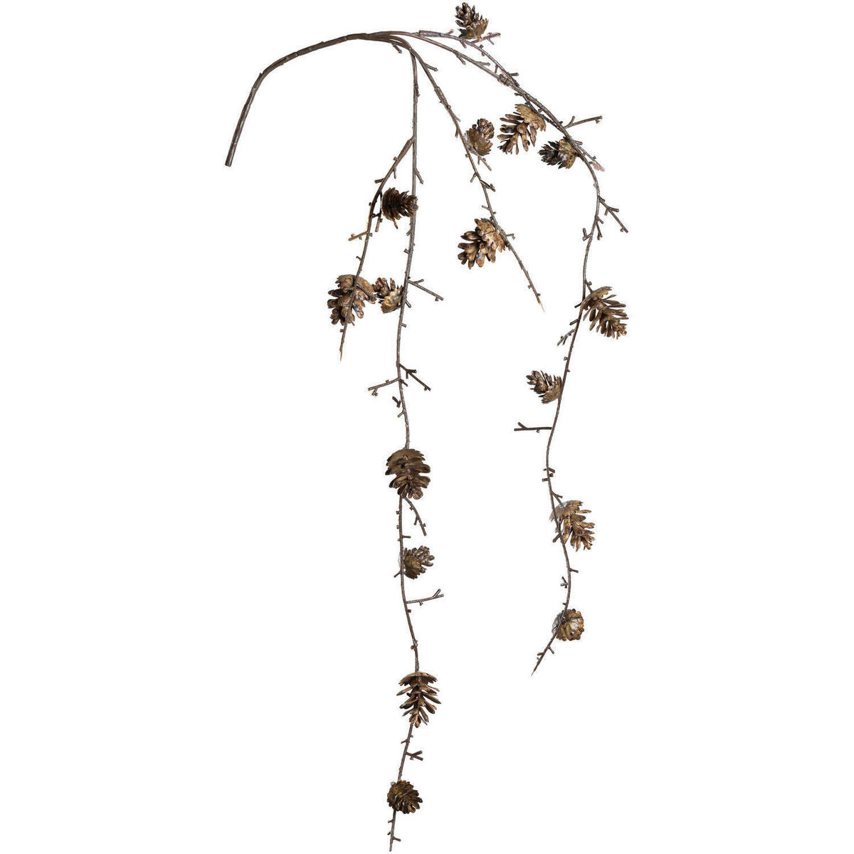 DEKOZWEIG - Braun, LIFESTYLE, Kunststoff/Metall (80cm) - Leonardo