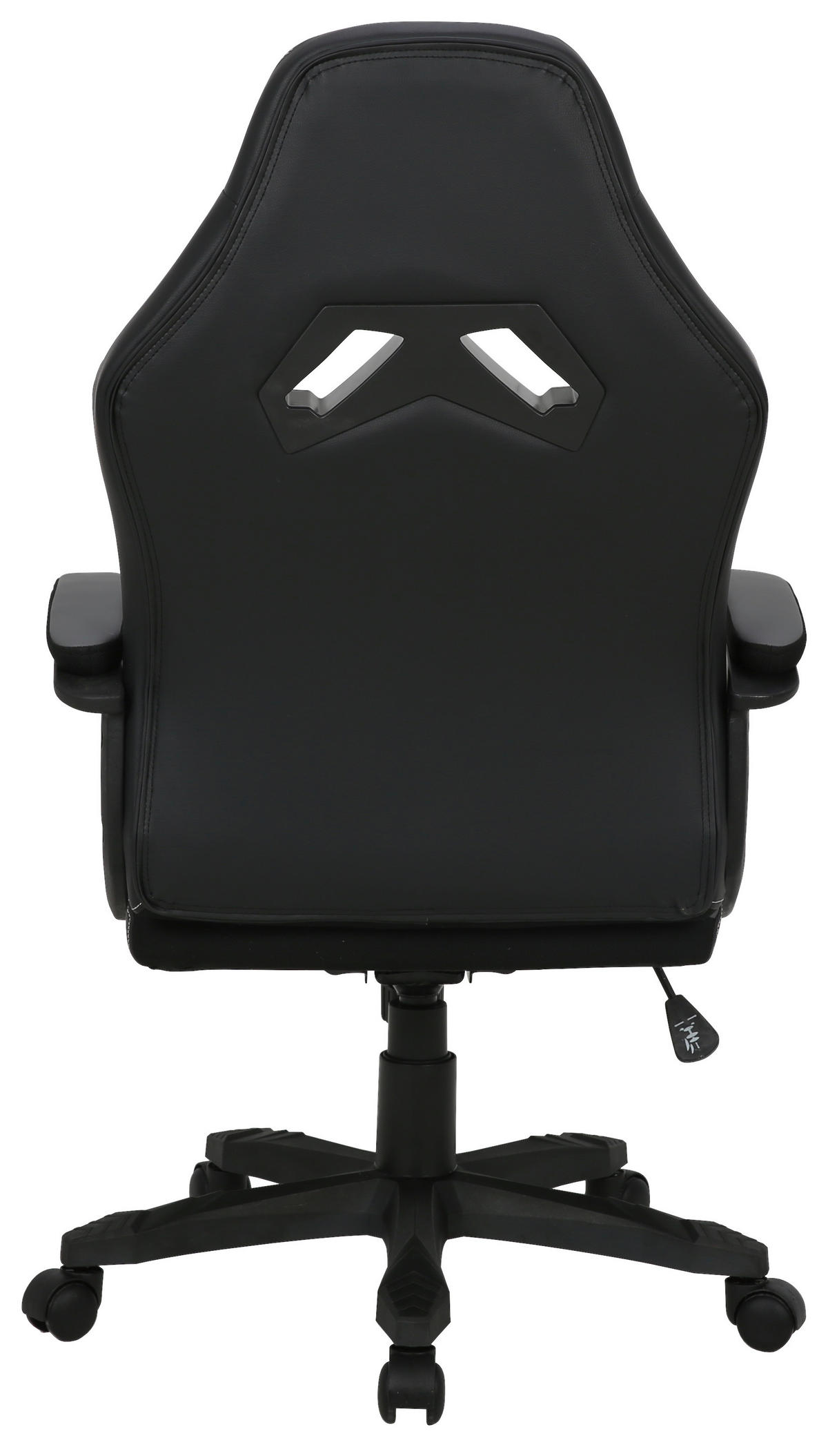 GAMER SZÉK  bőrhatású textil, mikroszál szürke, fekete, fehér  - fekete/fehér, Modern, műanyag/textil (64,5/112-122/69cm) - Xora