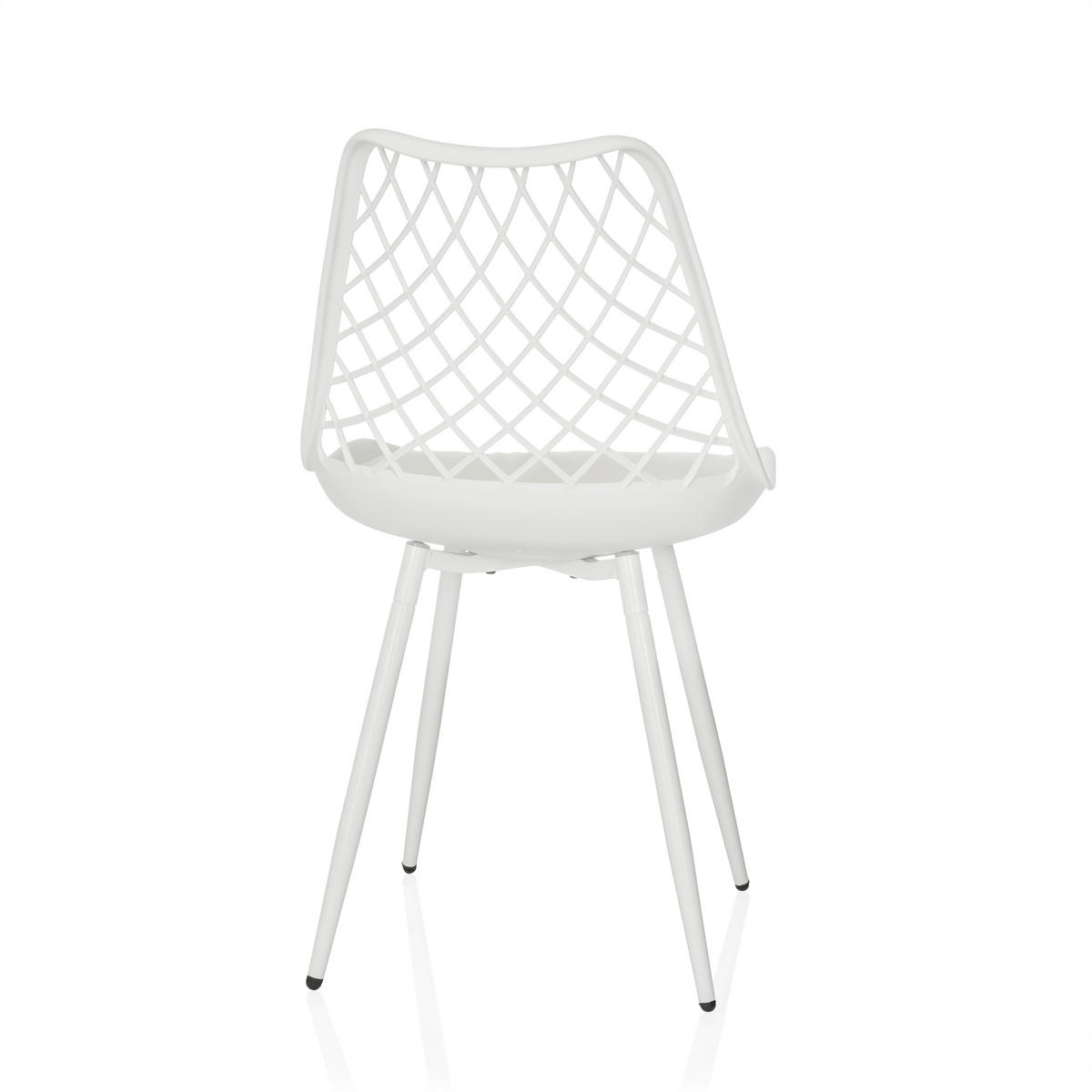 GARTENSTUHL Weiß  - Weiß, MODERN, Kunststoff/Metall (48/83/57cm) - MID.YOU