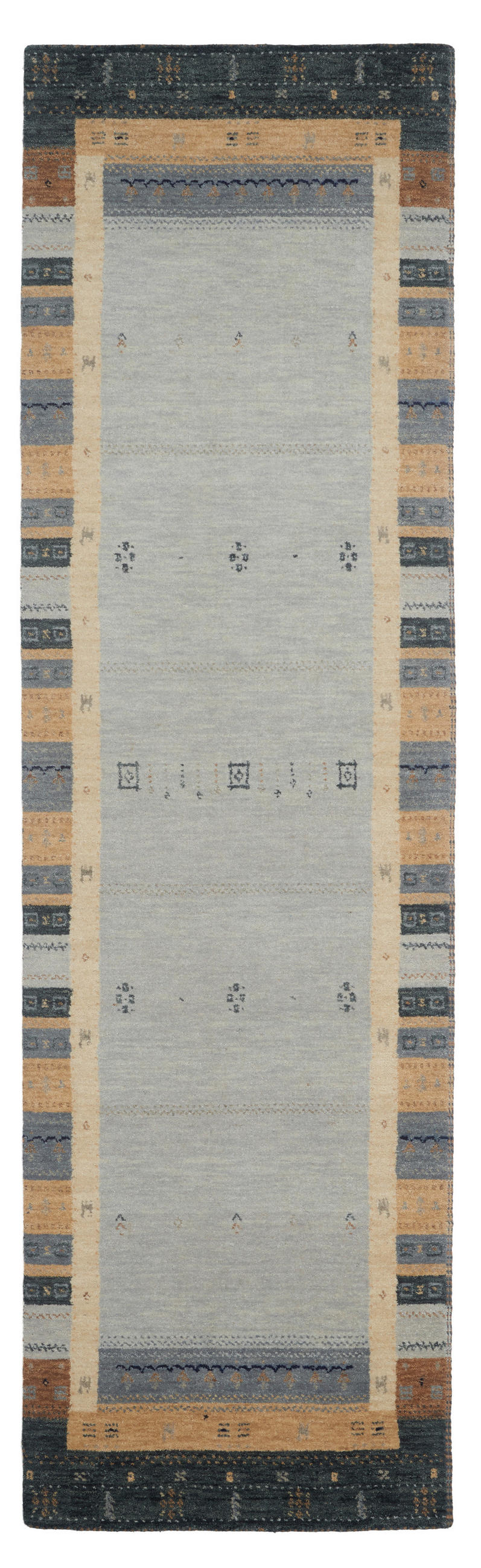 ORIENTTEPPICH 80/300 cm Baba Jan  - Silberfarben, Konventionell, Textil (80/300cm) - Cazaris