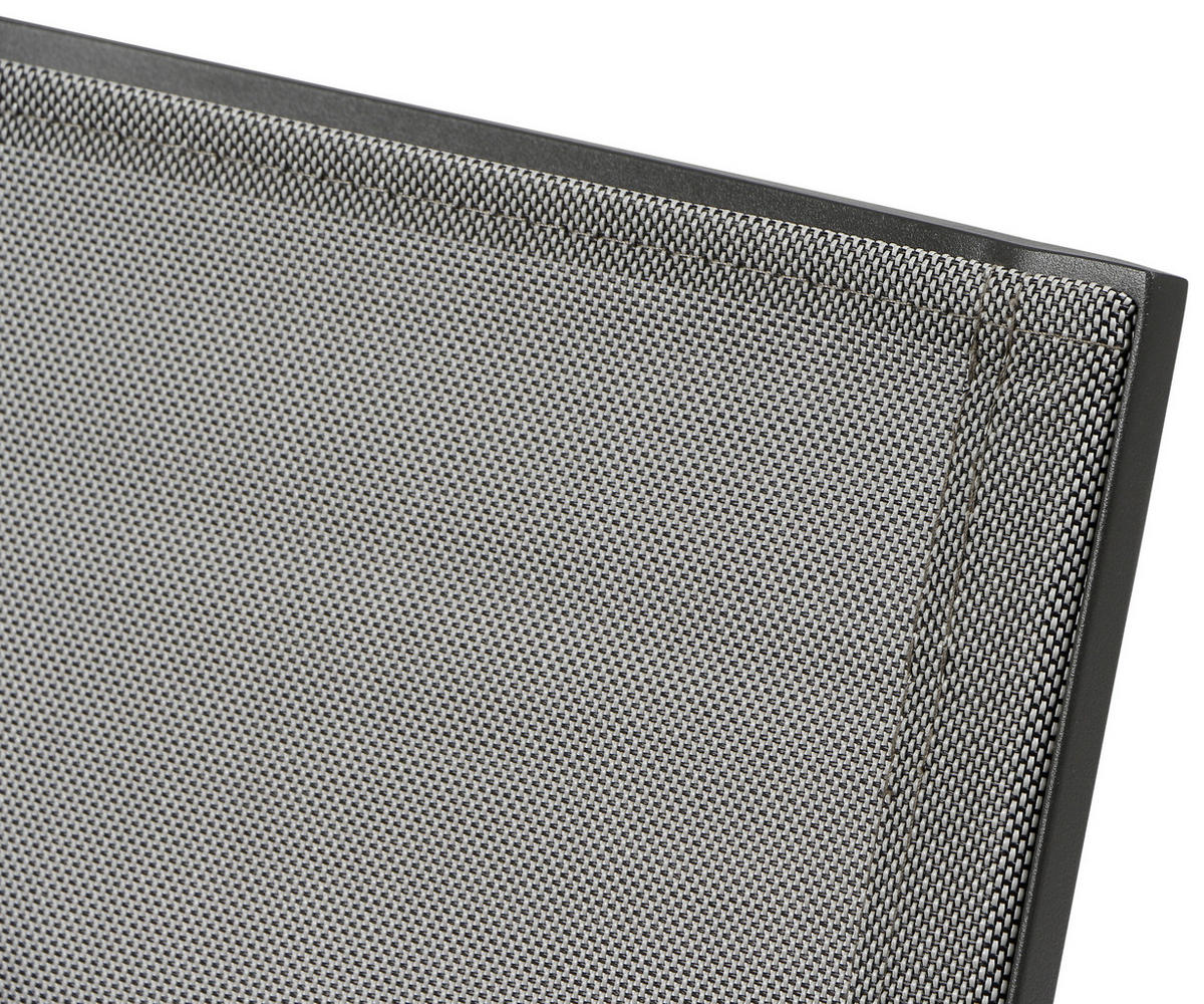 GARTENTISCHGRUPPE Aluminium  - Anthrazit/Schwarz, KONVENTIONELL, Keramik/Textil - Siena Garden