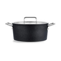 KOCHTOPF 4,9 l  - Schwarz, Basics, Metall - Fissler