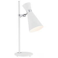 TISCHLEUCHTE Argon Lukka 53/28/18 cm   - Chromfarben/Weiß, Basics, Metall (53/28/18cm)