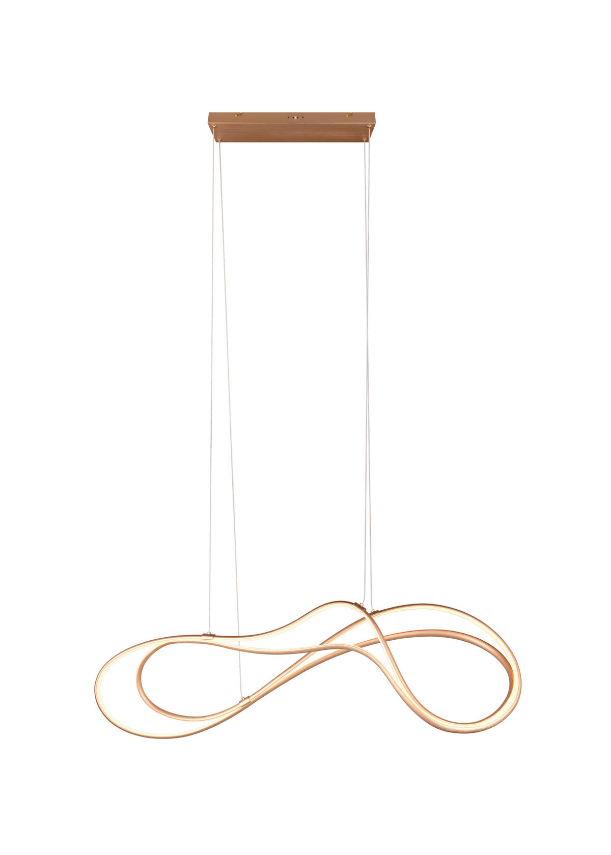 LED-HÄNGELEUCHTE Nala 113/24/150 cm   - Goldfarben, Design, Metall (113/24/150cm) - Trio Leuchten