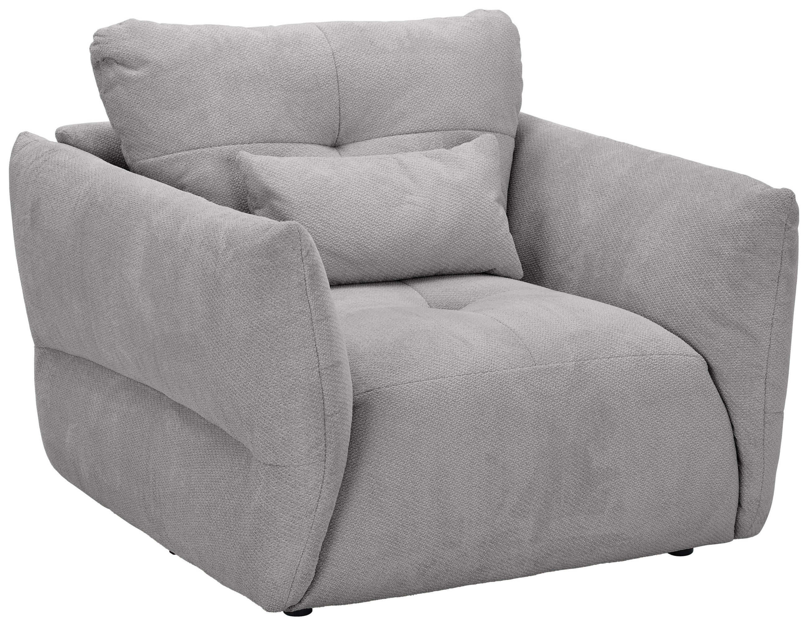 SESSEL in Webstoff Grau  - Schwarz/Grau, KONVENTIONELL, Textil/Metall (112/88/120cm) - Carryhome