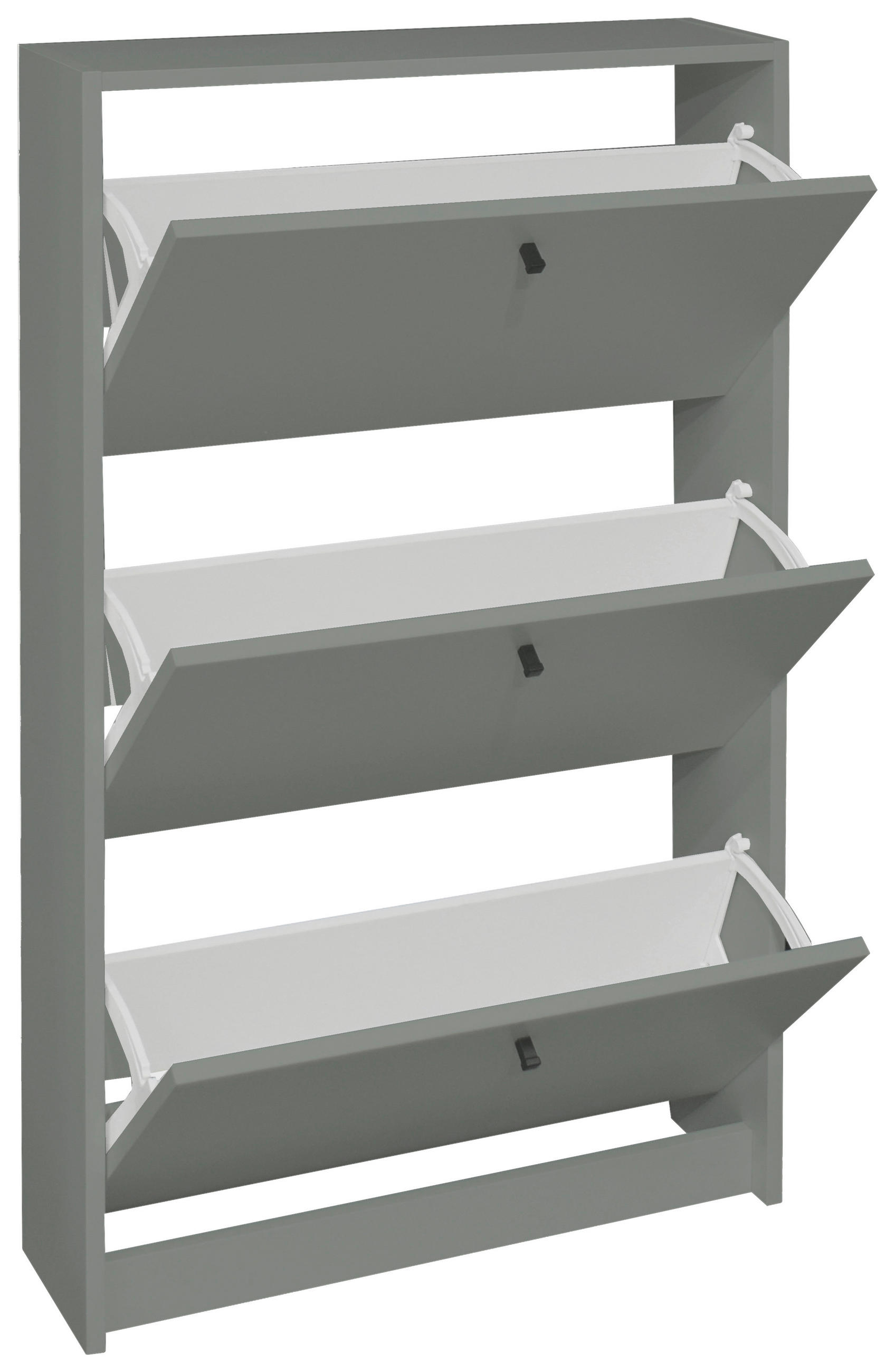 SCHUHKIPPER Mattlack, melaminharzbeschichtet Grün, Pinienfarben  - Schwarz/Pinienfarben, Design, Holzwerkstoff/Metall (60/104/16cm) - Xora