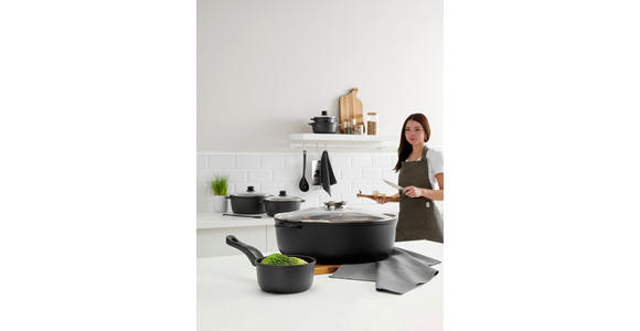 KOCHTOPF Turin 3,3 L - Klar/Edelstahlfarben, KONVENTIONELL, Glas/Kunststoff (24/11,5cm) - Homeware Profession.