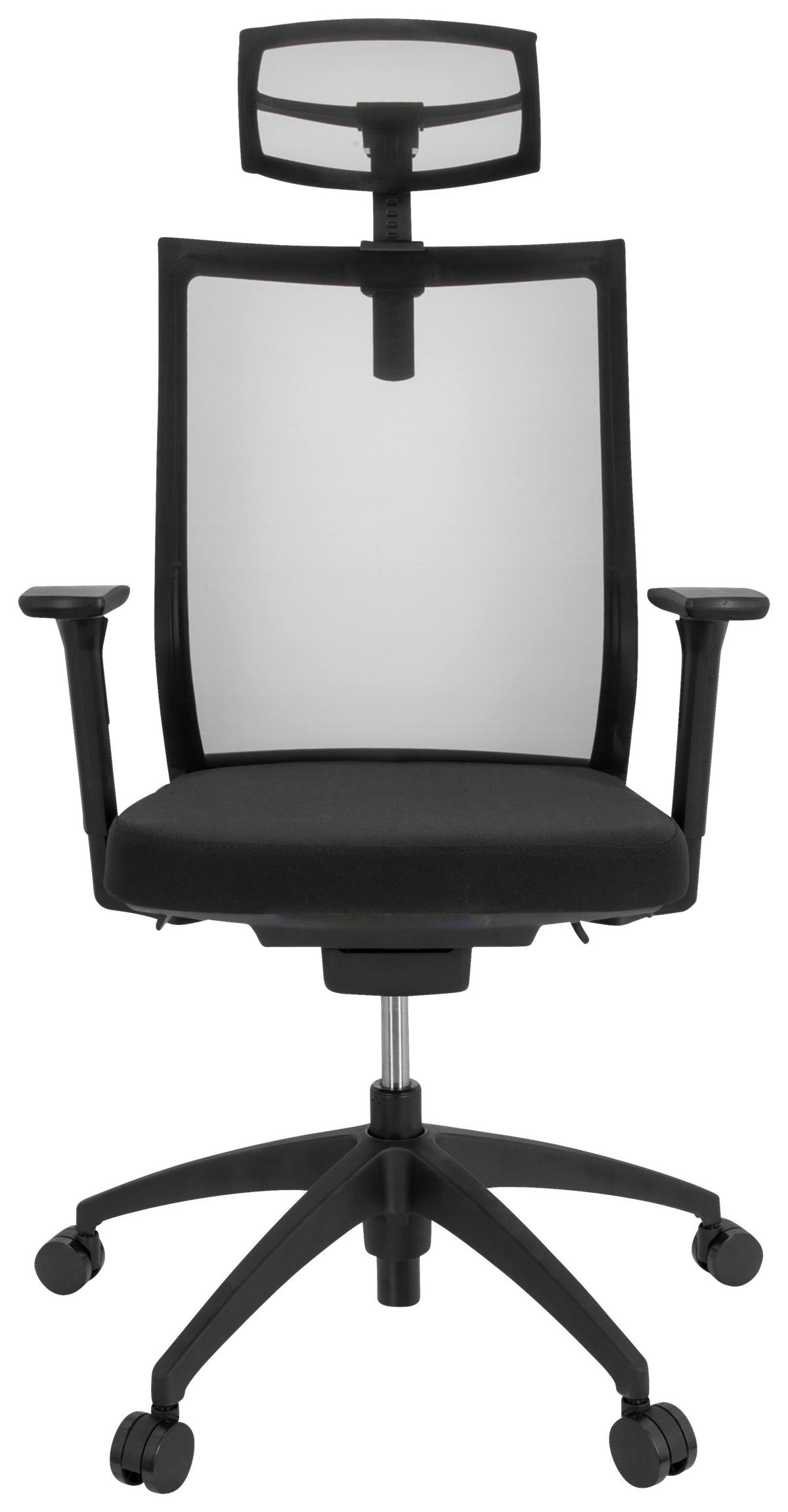DREHSTUHL  in Schwarz  - Schwarz, Basics, Kunststoff/Textil (63/111-121/55cm) - MID.YOU