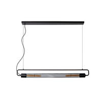 HÄNGELEUCHTE CALIXT 122/10/150 cm  - Schwarz, LIFESTYLE, Metall (122/10/150cm) - Lucide