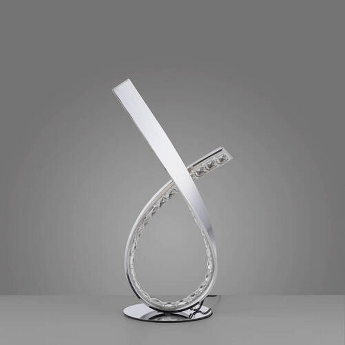 LED BORDSLAMPA 17/15/38,5 cm   - kromfärg, Design, metall/plast (17/15/38,5cm) - Paul Neuhaus