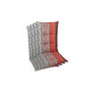 SESSELAUFLAGENSET Ornament  - Rot/Hellgrau, Basics, Textil (50/7/120cm)
