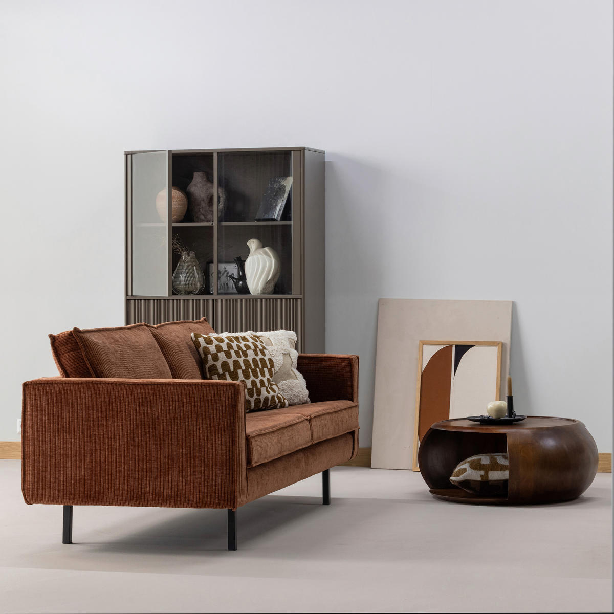 COUCHTISCH Cole Mangoholz vollmassiv 72/72/36 cm rund Braun  - Braun, Design, Holz (72/72/36cm) - Livetastic