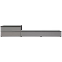 LOWBOARD  in 300/50/45 cm  - Anthrazit/Schwarz, Design, Holzwerkstoff/Metall (300/50/45cm) - Moderano