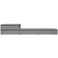 LOWBOARD  in 300/50/45 cm  - Anthrazit/Schwarz, Design, Holzwerkstoff/Metall (300/50/45cm) - Moderano