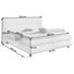 BOXSPRINGBETT Webstoff 180/200 cm INKL. Matratze, Topper - Dunkelgrau/Silberfarben, Design, Kunststoff/Textil (180/200cm) - Linea Natura BOXSPRINGBETT Webstoff 180/200 cm INKL. Matratze, Topper - Dunkelgrau/Silberfarben, Design, Kunststoff/Textil (180/200cm) - Linea Natura