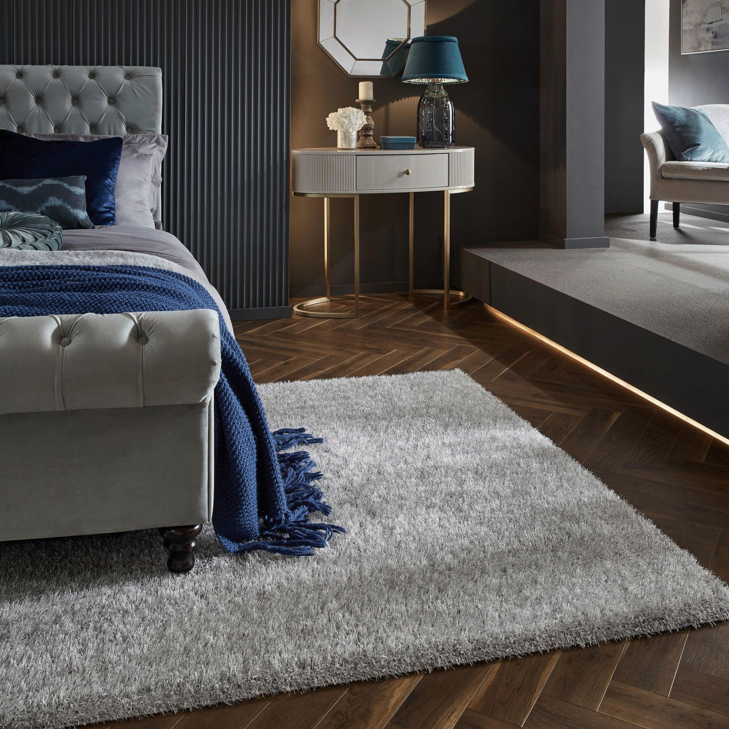 SHAGGY 80/150 cm Flair Rugs Grau  - Grau, Basics, Textil (80/150cm) - Xora