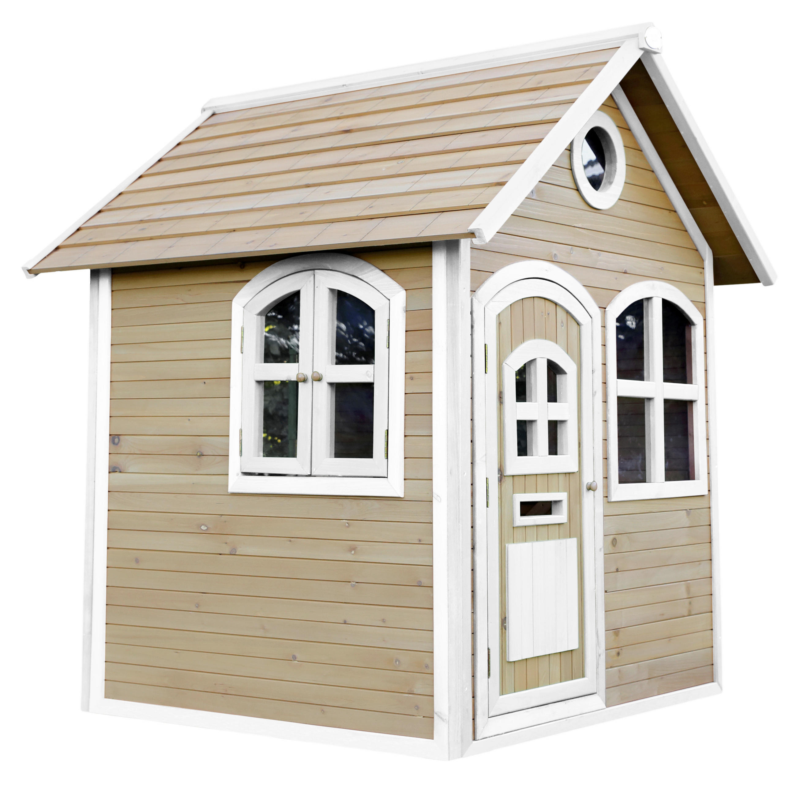 SPIELHAUS 137/175/151 cm SPIELHAUS JULIA  - Braun/Weiß, Basics (137/175/151cm) - Ambia Garden