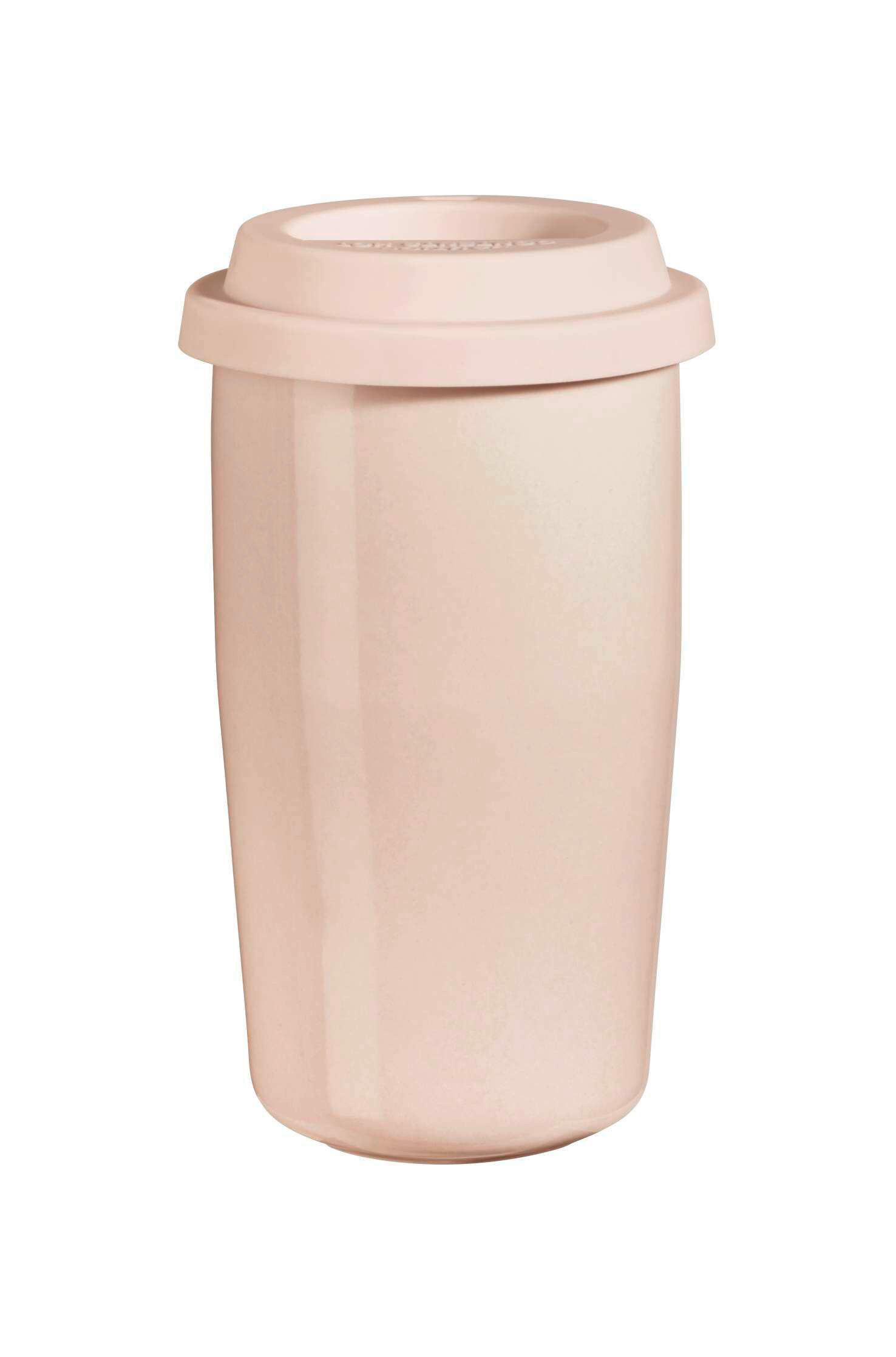 TERMOIZOLAČNÍ HRNEK  0,35 l - růžová, Basics, keramika (8,5/16,1cm) - ASA