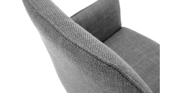 ARMLEHNSTUHL  in Webstoff  - Schwarz/Grau, Design, Textil/Metall (58/87/61cm) - Carryhome