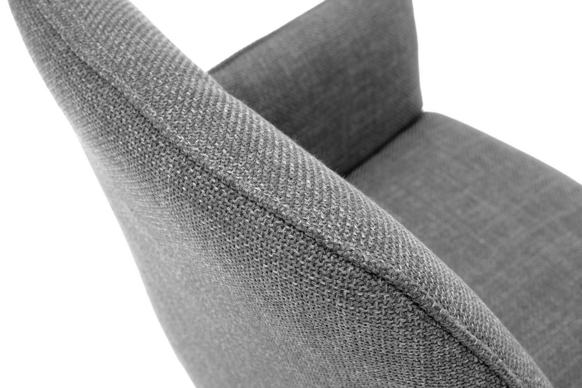 ARMLEHNSTUHL  in Webstoff  - Schwarz/Grau, Design, Textil/Metall (58/87/61cm) - Carryhome