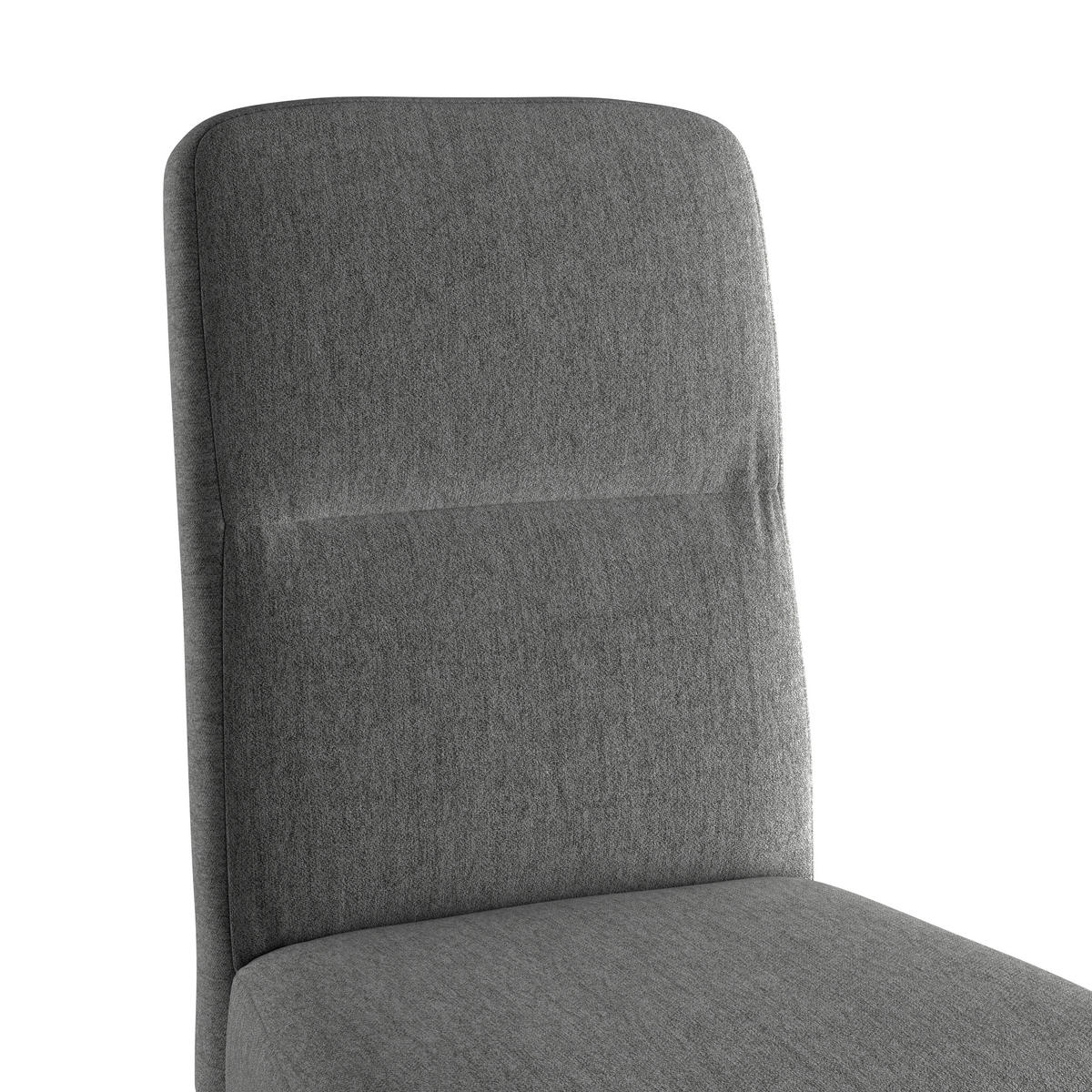 STUHL - Eichefarben/Anthrazit, KONVENTIONELL, Holz/Textil (43/91/58cm)