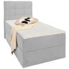 BOXBETT 90/200 cm  in Silberfarben  - Silberfarben/Schwarz, KONVENTIONELL, Kunststoff/Textil (90/200cm) - Boxxx