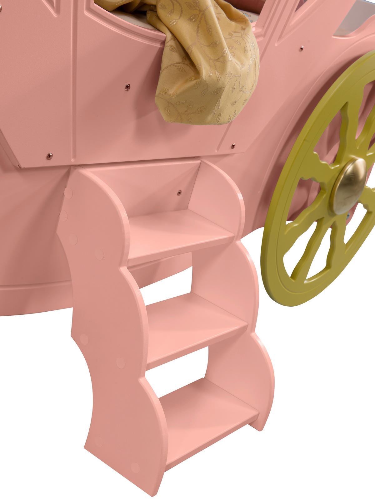 Kinderbett - Pink/Weiß, LIFESTYLE, Holz/Holzwerkstoff (90/180cm) - Livetastic