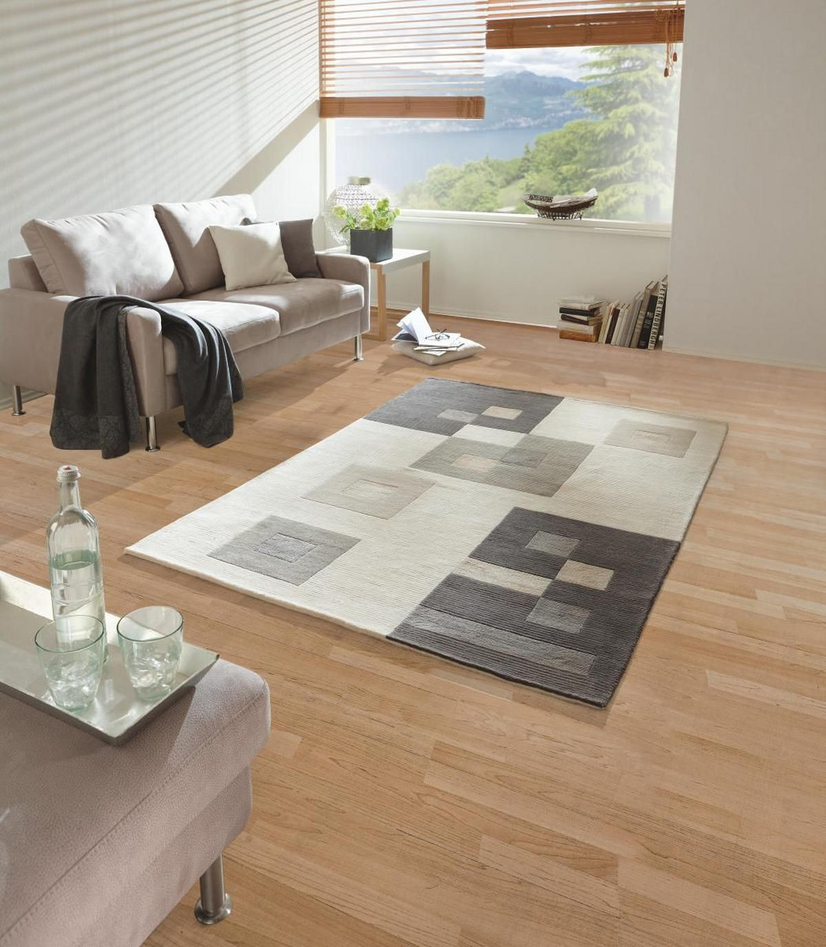 ORIENTÁLIS SZŐNYEG Alkatif Modern   - ezüstszínű/fehér, Konventionell, textil (160/230cm) - Esposa
