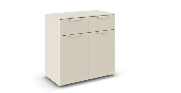KOMMODE in 80/81/42 cm - Champagner, Design, Holzwerkstoff/Metall (80/81/42cm) - Carryhome