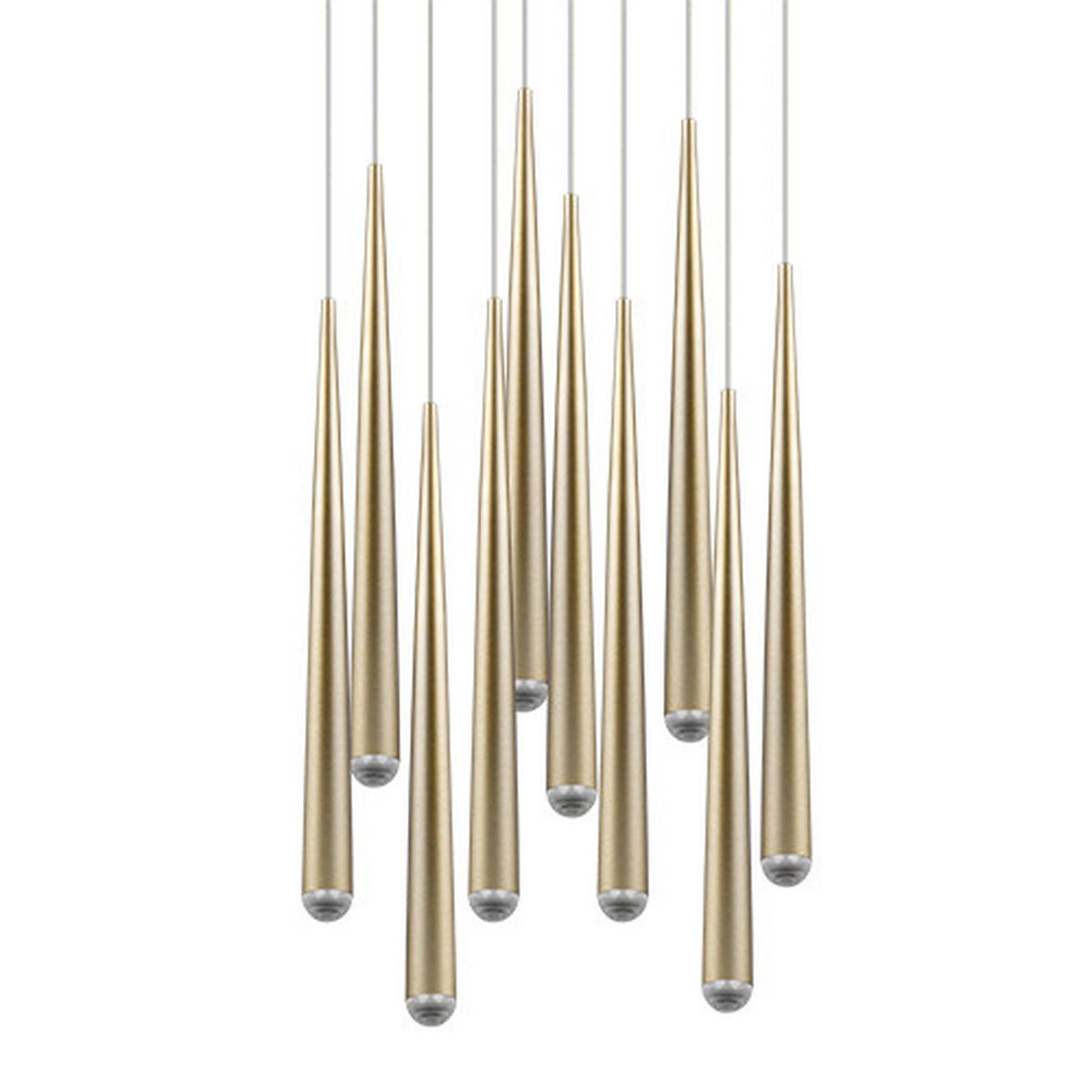 LED-HÄNGELEUCHTE 30/150 cm    - Goldfarben, Design, Metall (30/150cm) - Trio Leuchten