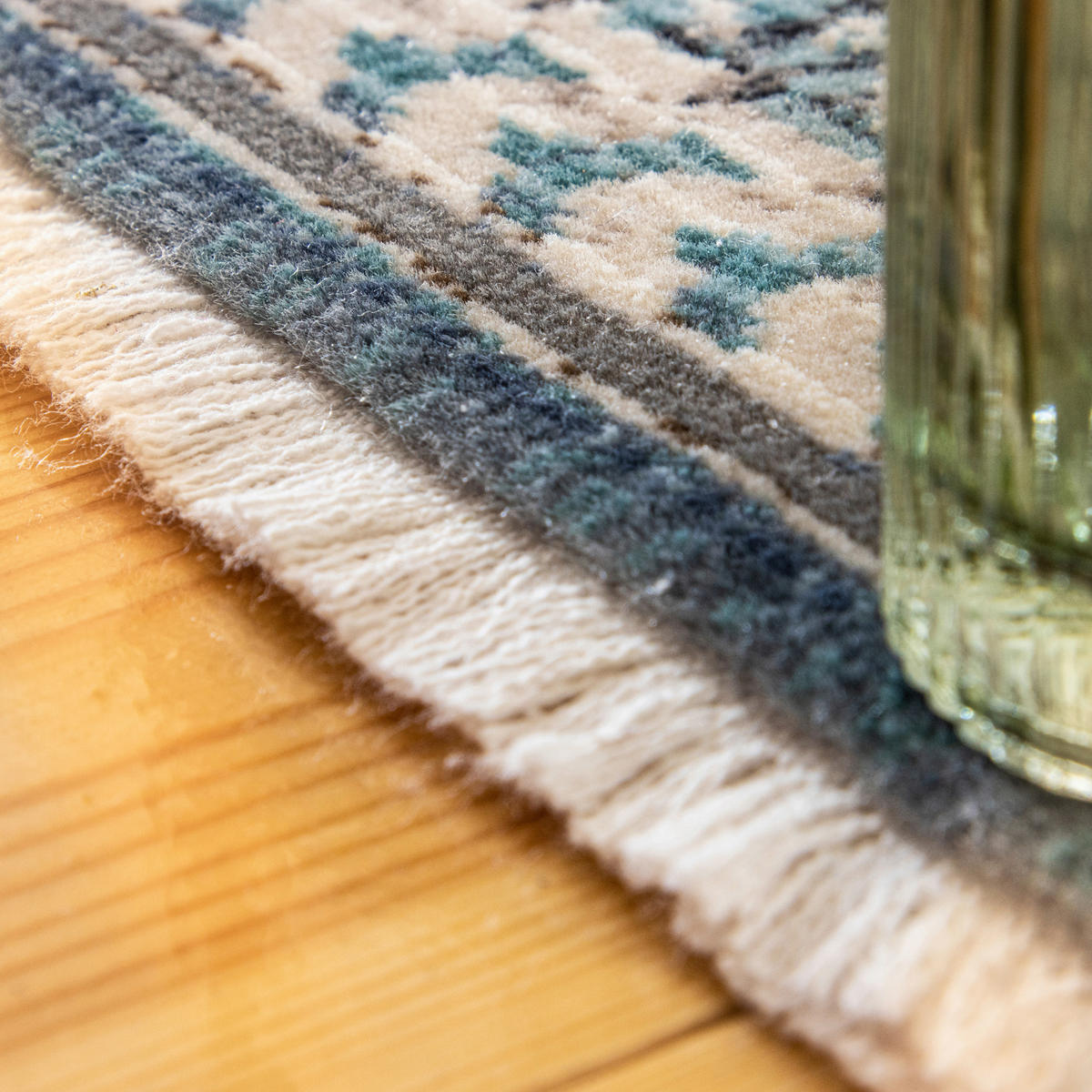 VINTAGE-TEPPICH 40/60 cm My Inca Beige, Dunkelblau  - Beige/Dunkelblau, Design, Textil (40/60cm) - Obsession