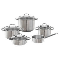 KOCHTOPFSET TORONTO 5-teilig  - Silberfarben, Basics, Metall - Fissler