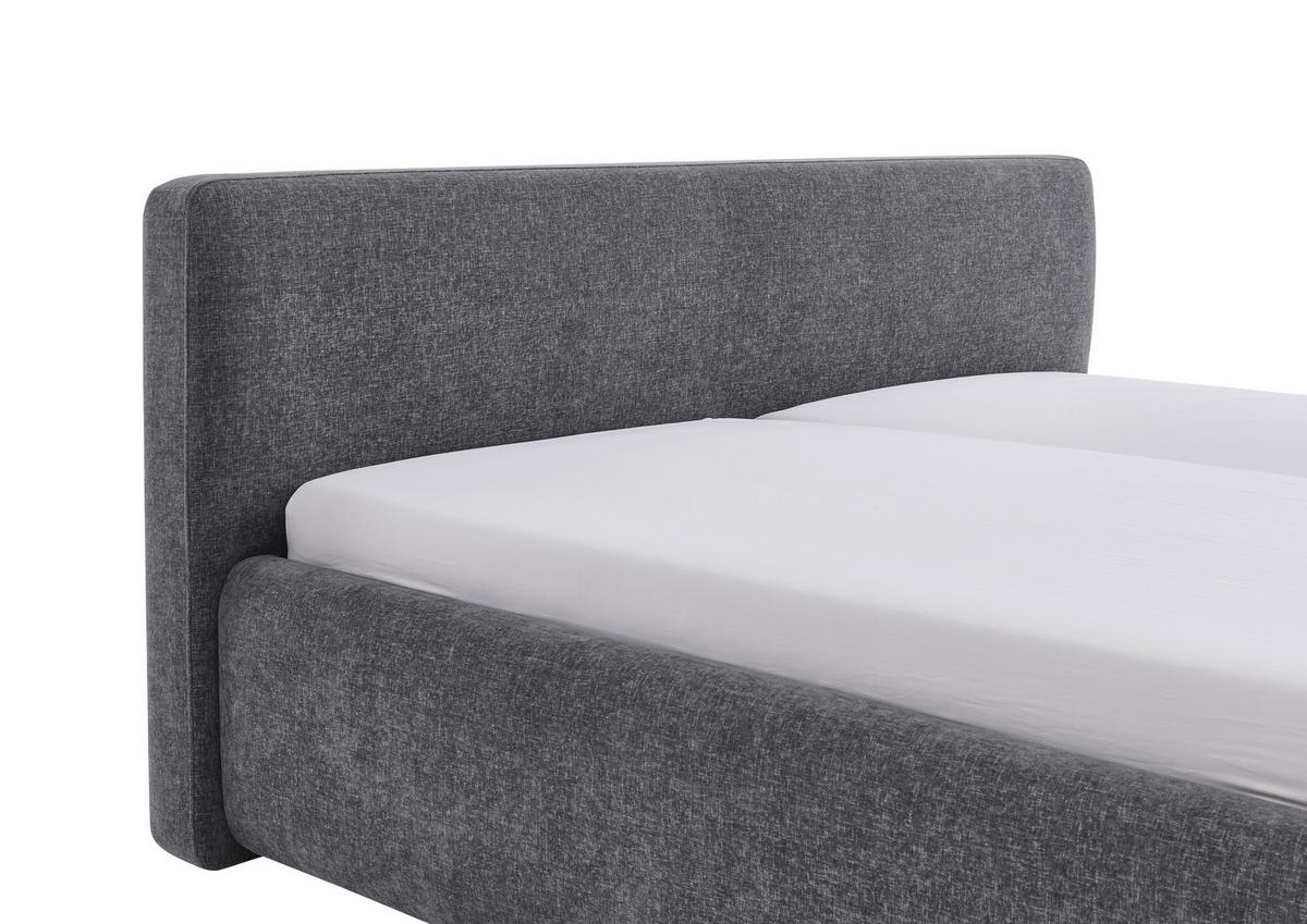 POLSTERBETT Grau 160/200 cm  - Grau, Design, Textil (160/200cm) - Xora