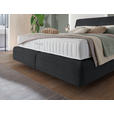 BOXSPRINGBETT 180/200 cm  in Anthrazit  - Anthrazit/Schwarz, Design, Kunststoff/Textil (180/200cm) - Johann Jakob