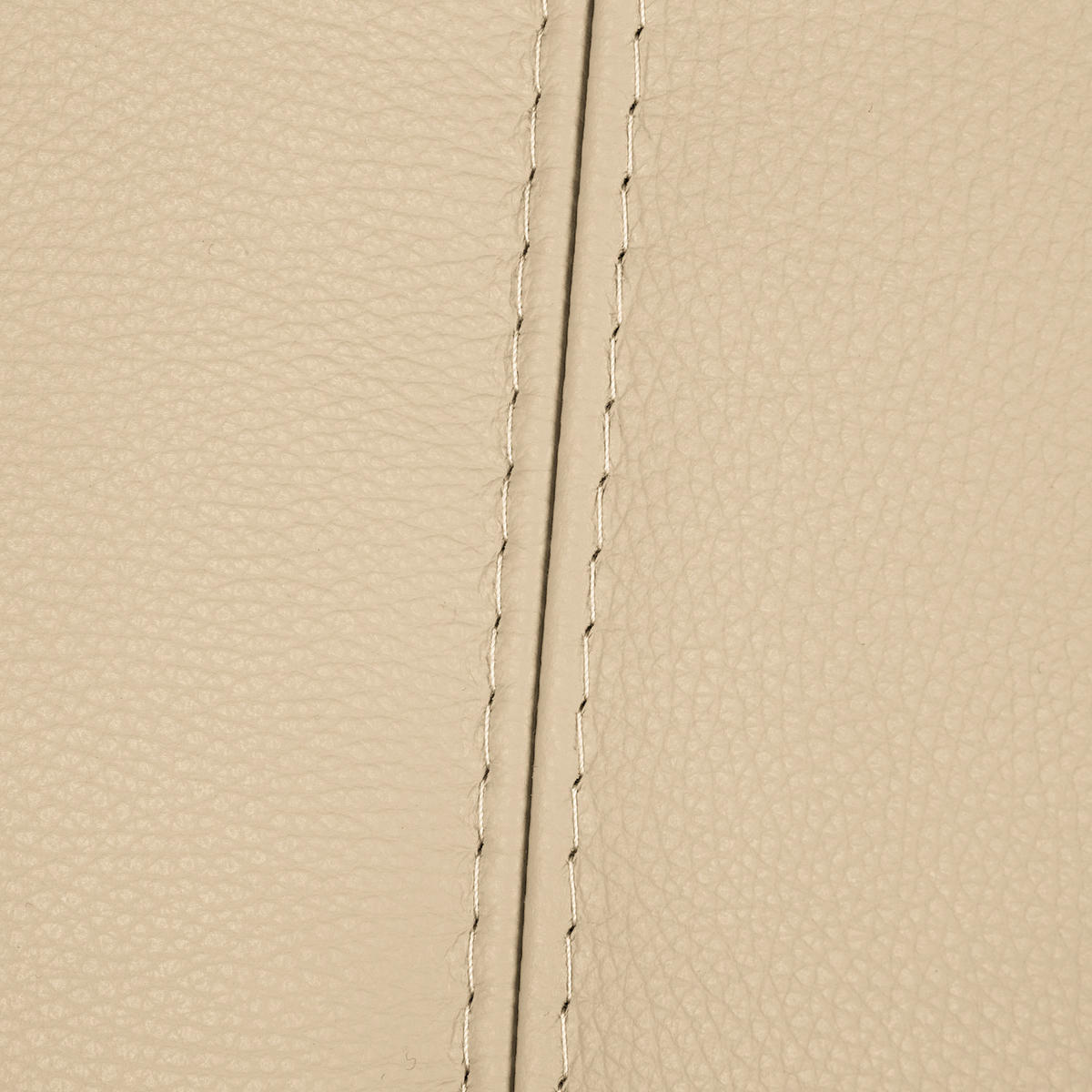 3-SITZER-SOFA Echtleder Beige  - Beige/Silberfarben, Design, Leder/Metall (214/90/88cm) - Livetastic