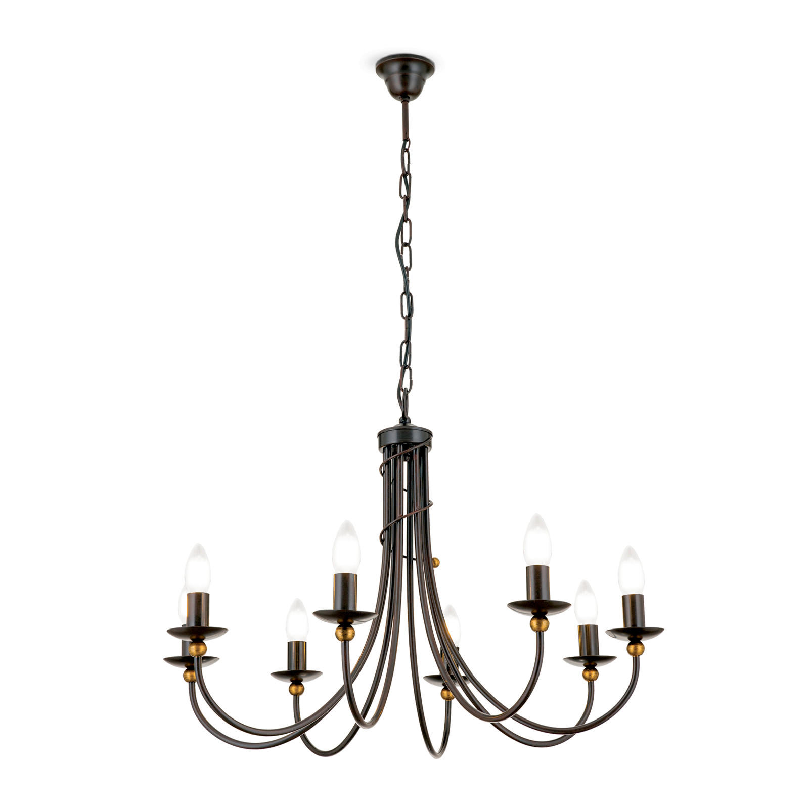 XXXLutz Kronleuchter Alessia Bronze 130 cm