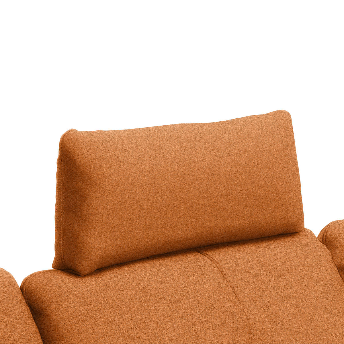 ECKSOFA in Webstoff Orange  - Schwarz/Orange, Design, Textil/Metall (301/179cm) - Chilliano