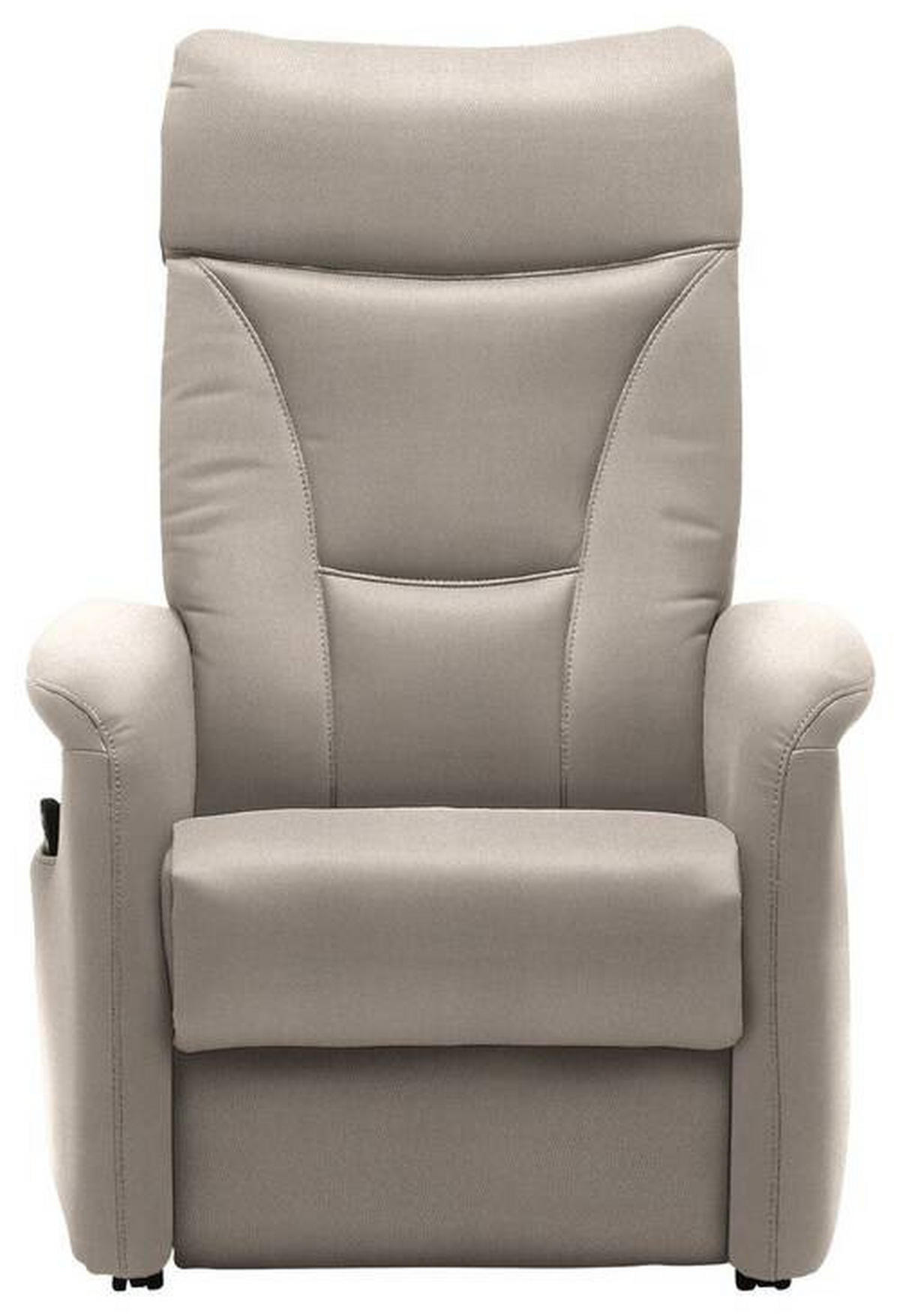 FERNSEHSESSEL in Mikrofaser Beige  - Beige/Schwarz, Konventionell, Textil (78/108/90cm) - Valdera