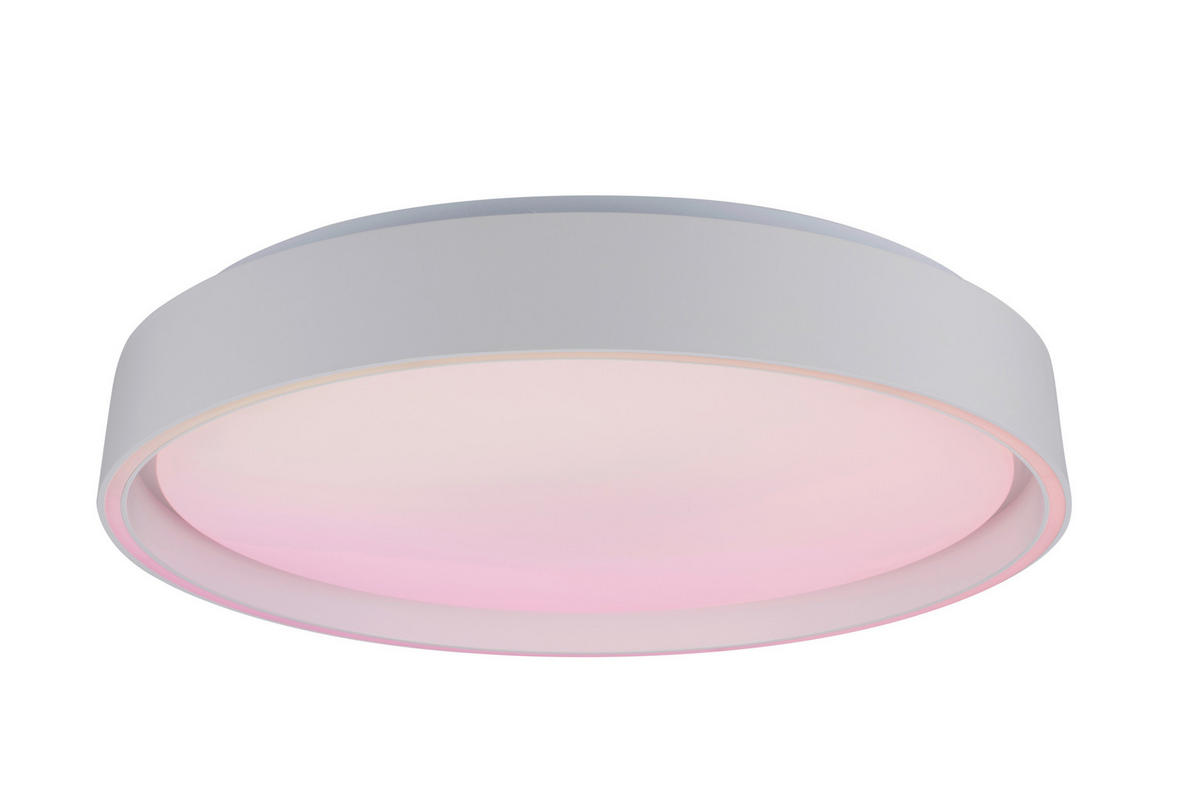 LED-DECKENLEUCHTE Zadar 40/7,5 cm  - Weiß, Design, Kunststoff/Metall (40/7,5cm) - Novel