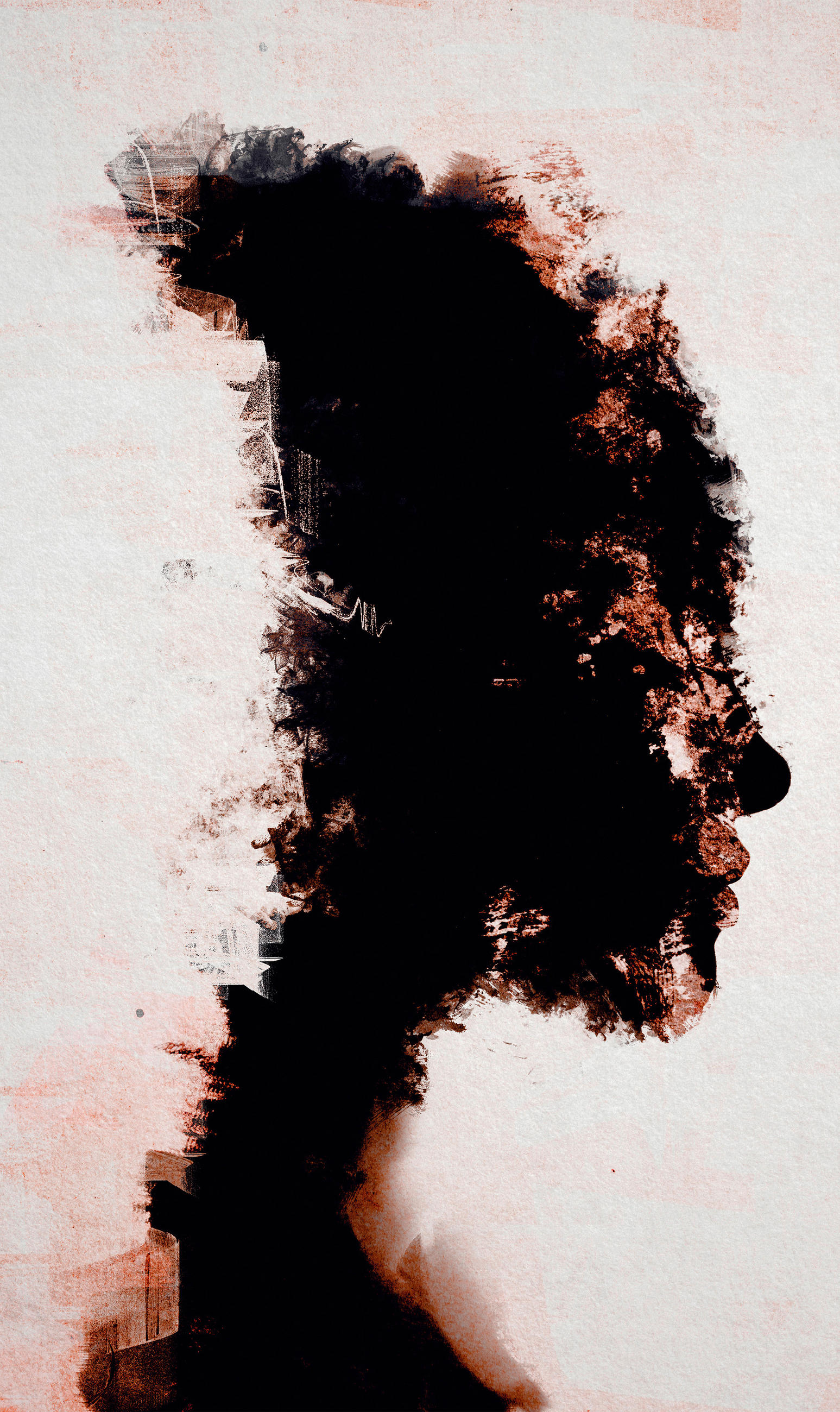 ALUMINIUMBILD Frauen 70/118 cm  - Schwarz/Weiß, Design, Kunststoff/Metall (70/118cm) - Wandkraft