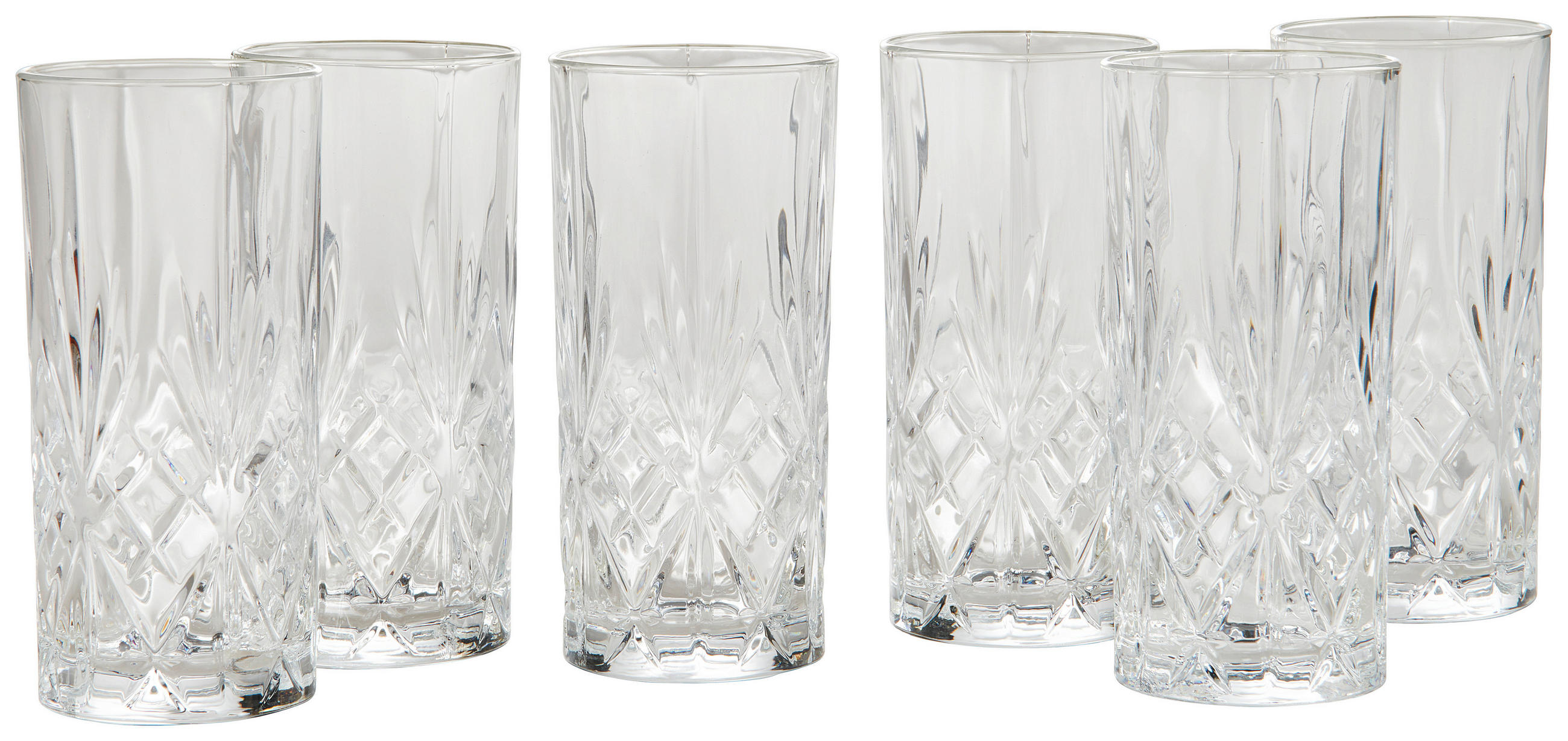 GLÄSERSET Stella  6-teilig  - Transparent, KONVENTIONELL, Glas (330ml) - Novel