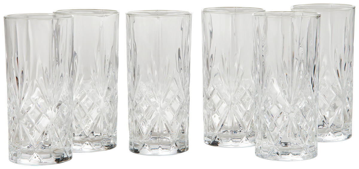 GLÄSERSET Stella  6-teilig  - Transparent, KONVENTIONELL, Glas (330ml) - Novel