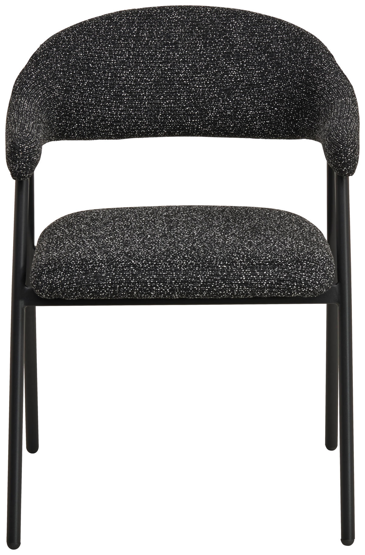 ARMLEHNSTUHL  in Eisen Webstoff  - Dunkelgrau/Schwarz, MODERN, Textil/Metall (61/79/59cm) - MID.YOU