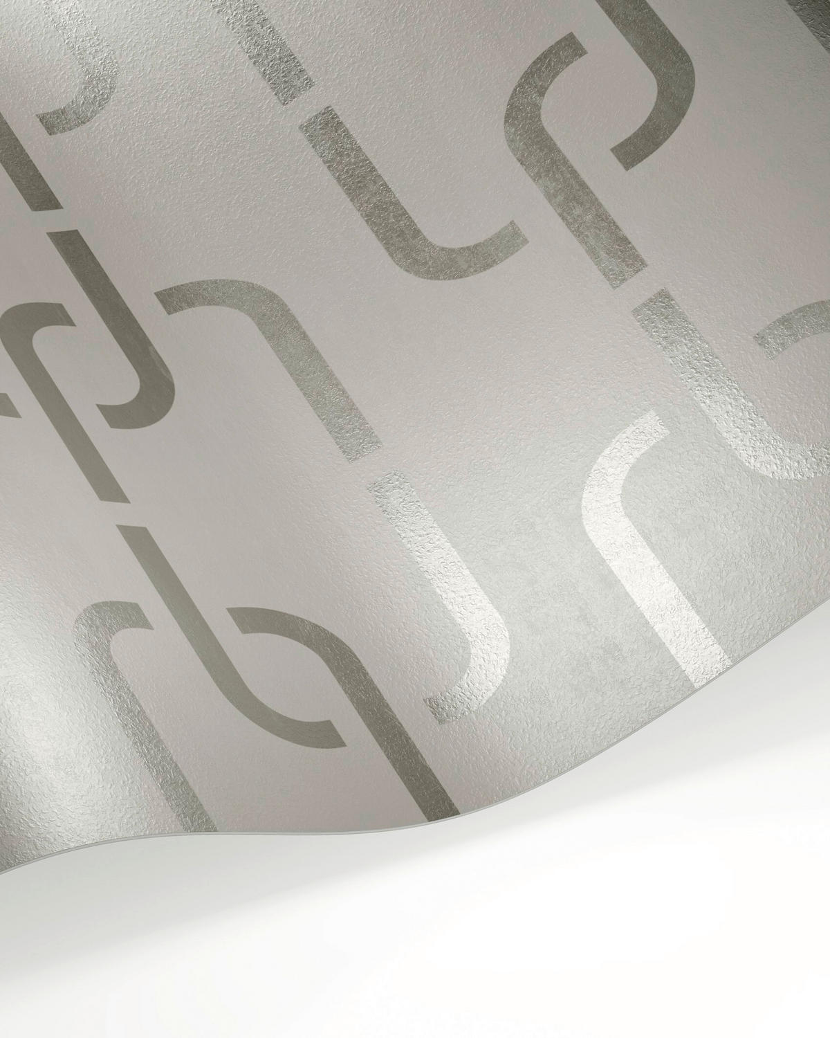 VLIESTAPETE 10.05 m J! CHAINS  - Beige, Design, Textil (53/1005cm) - Joop!