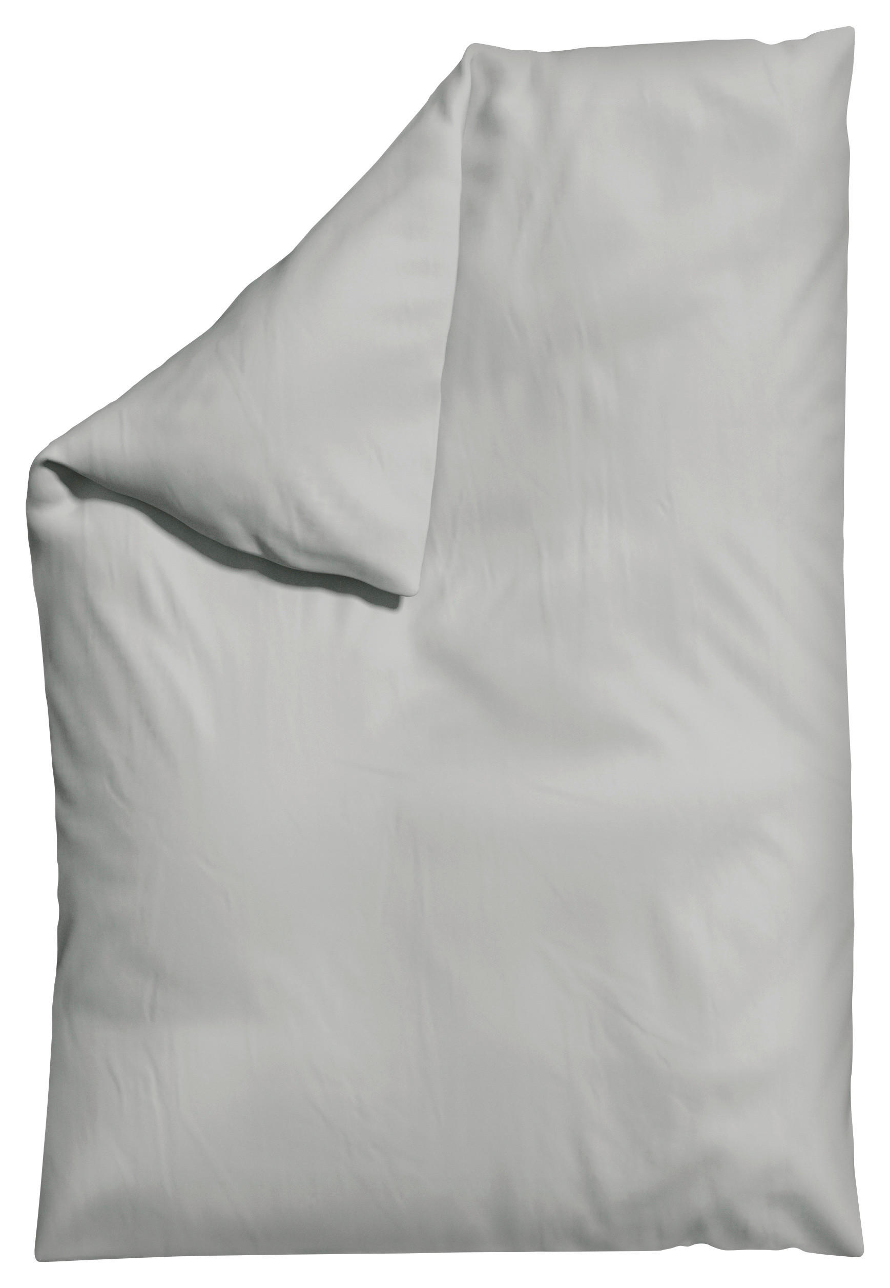 BETTDECKENBEZUG WOVEN SATIN Makosatin 135-140/200 cm  - Hellgrau, Basics, Textil (135-140/200cm) - Schlafgut