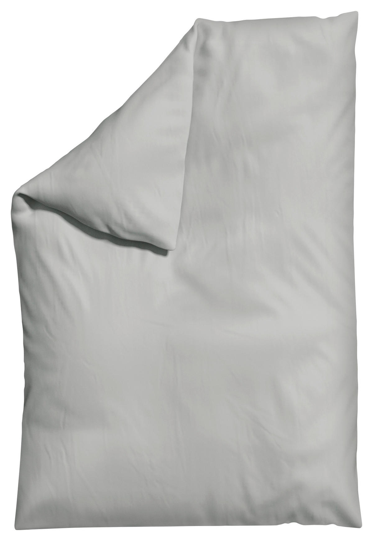 BETTDECKENBEZUG WOVEN SATIN Makosatin 135-140/200 cm  - Hellgrau, Basics, Textil (135-140/200cm) - Schlafgut